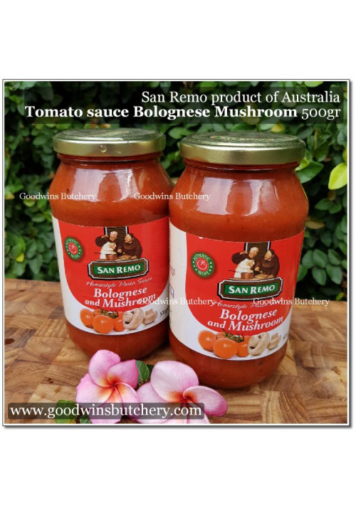 Sauce tomato SanRemo TOMATO BOLOGNESE & MUSHROOM San Remo Australia 500g